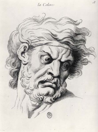 Charles LEBRUN, la colère - 1727