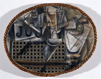 Pablo Picasso, nature morte à la chaise cannée - 1912